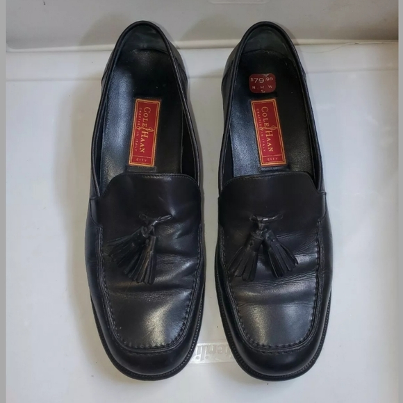 Cole Haan Leather Tassle Dress Shoes 10m - Picture 3 of 8